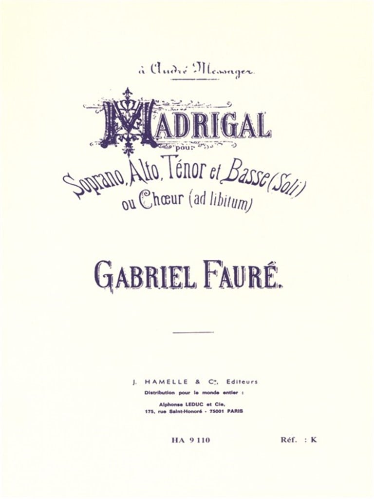 Madrigal Opus 35